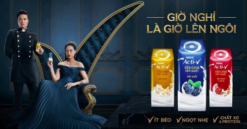Sữa Chua Sánh Quyện Nestlé ACTI-V, sản phẩm mới của thương hiệu Nestlé Việt Nam